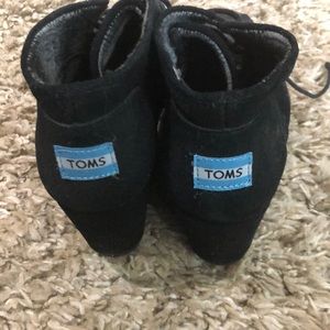 Black Toms Wedges